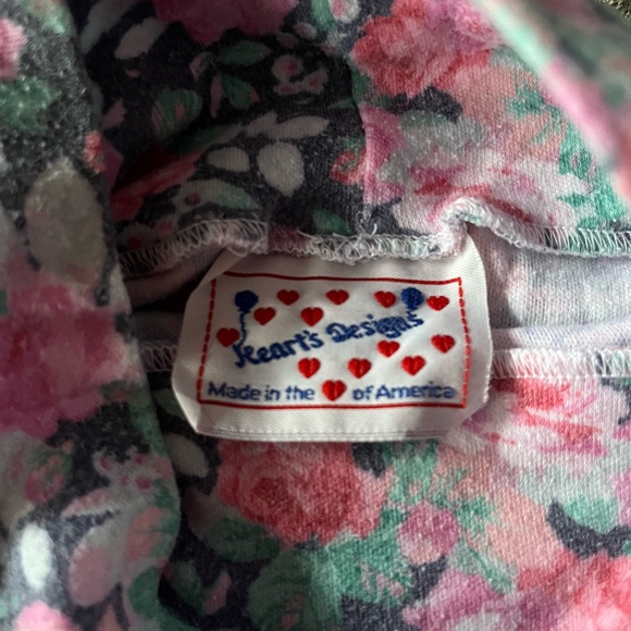 Vintage hearts designs girls turtleneck - Picture 4 of 4